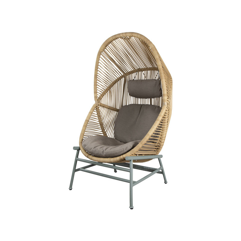 Cane Line Hive Patio Chair in Natural Aluminum Base with Cushions Wayfair